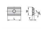 10.5x12.0x1.5 Нож поворотный KCR08