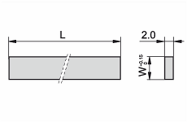 2,0x4,5x50,0  бланкета под напайку CTOPP10 (схема)
