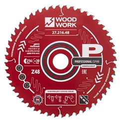 216*1.8*30H*48T пильный диск woodwork