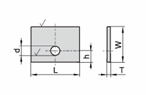 25,0x35,5x2,0  бланкета твердосплавная KCR08 (схема)