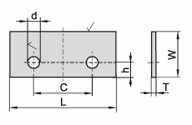 35,0x30,5x2,0  бланкета твердосплавная KCR08 (схема)
