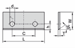 40,0x20,5x2,0  бланкета твердосплавная KCR08 (схема)