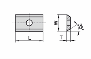 9,6x12,0x1,5 Нож сменный  CTOPP10 (схема)