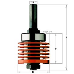 Фреза для сращивания (минишип) наборная Z3 S=12,7 D=47,6x36