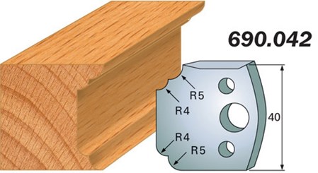 Комплект из 2-х ножей 40x4 SP