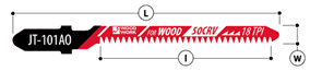 Пилки лобзиковые WoodWork для криволинейного реза древесины, комплект из 5 штук