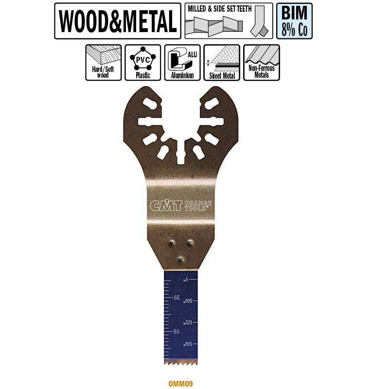 Погружное пильное полотно BIM 10 мм для древесины и металла (без индивидуальной упаковки)
